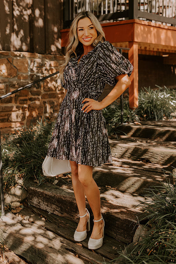 Whimsical Whispers Floral Mini Dress Image - 2