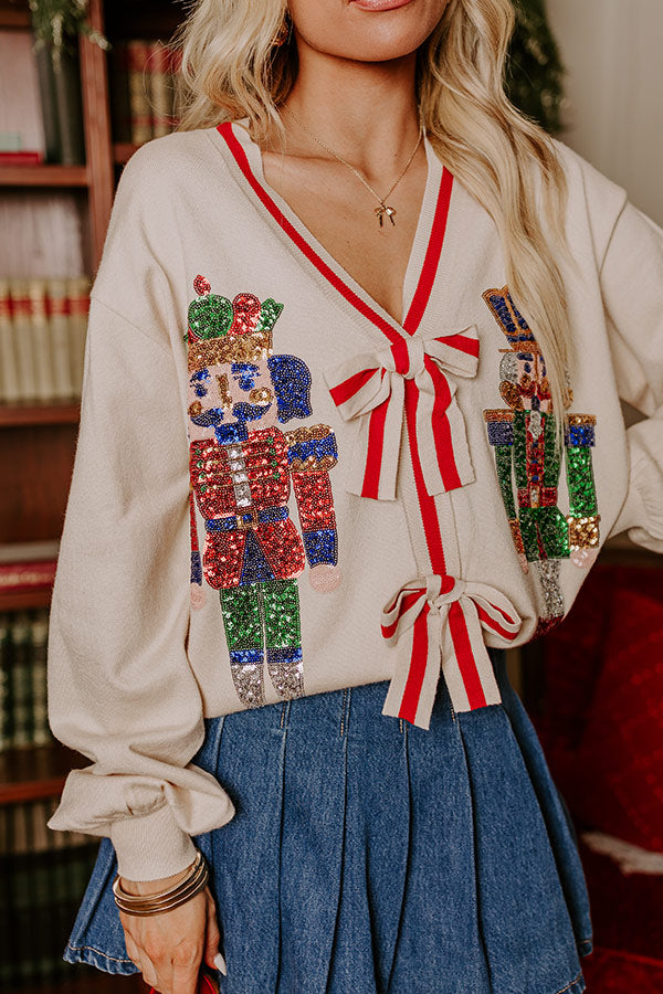 Cozy and cute short sweater in bright red, designed to make a statement this fall season with a unique holiday-inspired style.