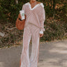 Uptown Chic Ribbed Sweater Top in Ivory Image - 1