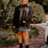 Kind Glance Eyelet Sweater in Black Curves Image - 1