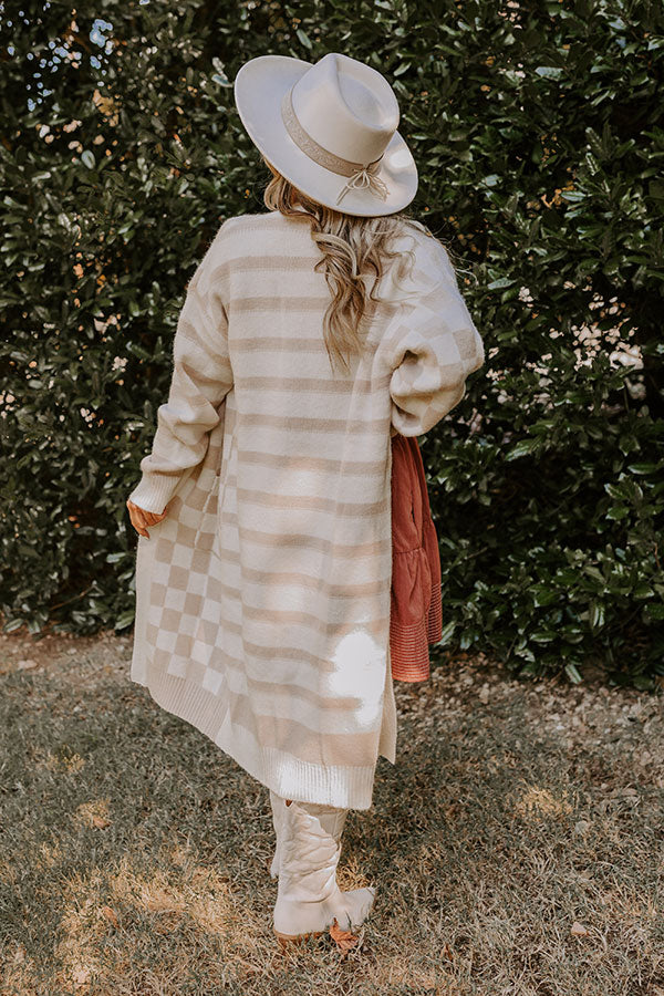 Fit Check Knit Cardigan in Iced Latte Image - 5
