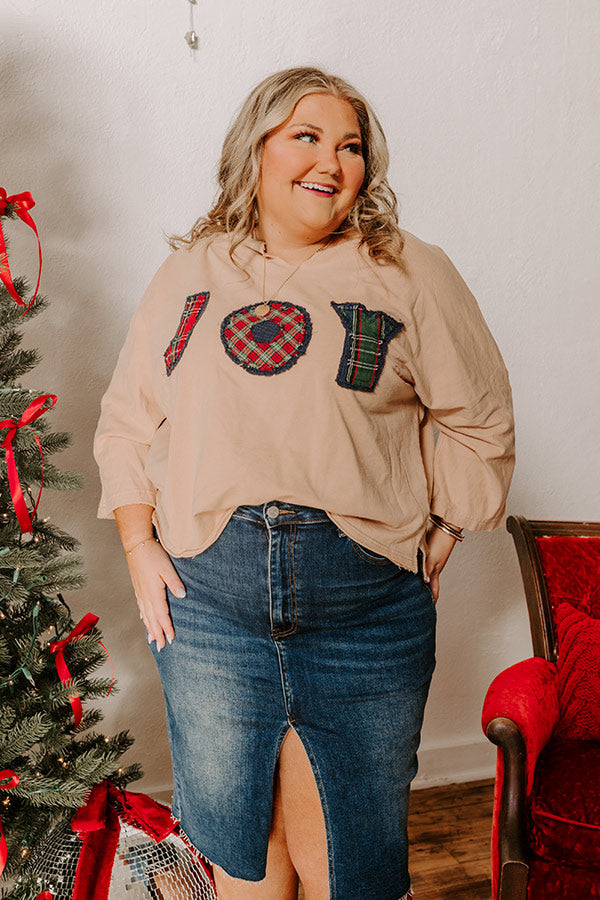 Joy Patch Vintage Tee Curves Image - 4
