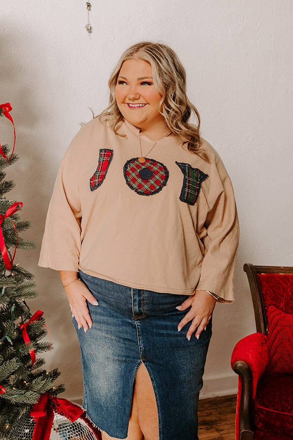 Joy Patch Vintage Tee Curves Image - 5