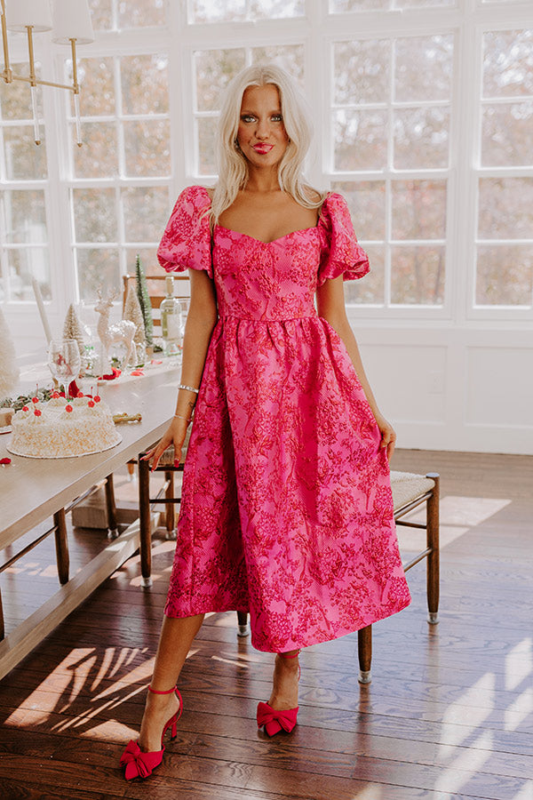 Enchanted Evenings Jacquard Midi Image - 1