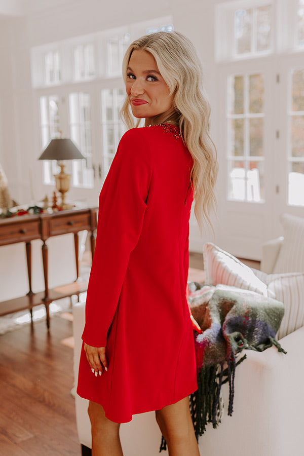 Holiday Party Embellished Mini Dress Image - 5