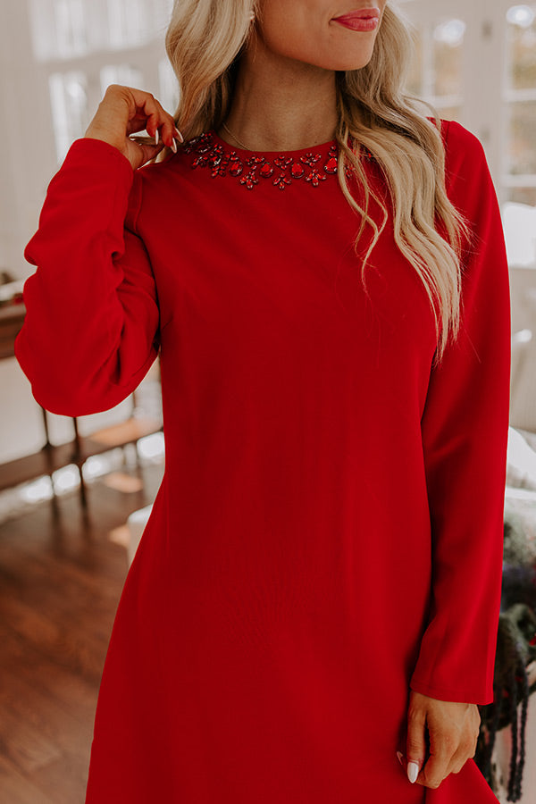 Holiday Party Embellished Mini Dress Image - 2