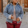 Woodland Walks Denim Quilted Jacket Curves Image - 1