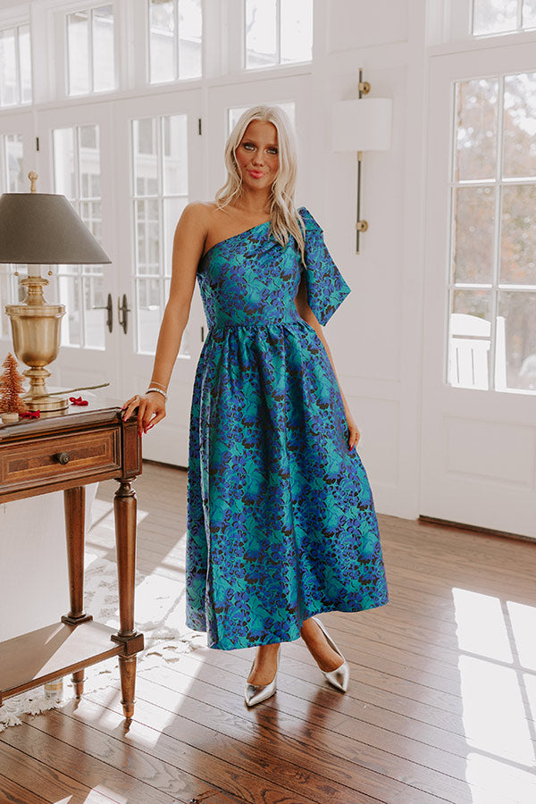 For The Love Of Floral Satin Midi Image - 1