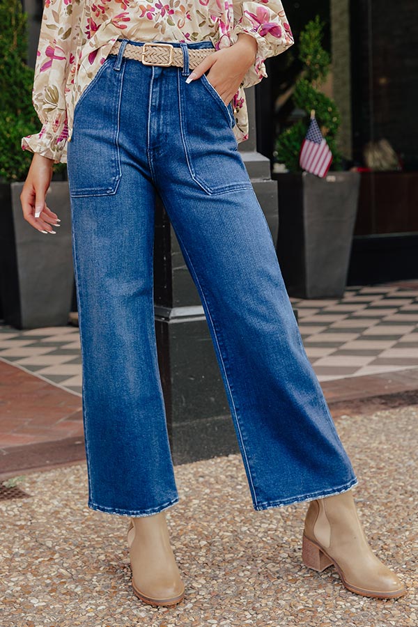 JUST USA Maeve High Waist Wide Leg Jean Image - 1