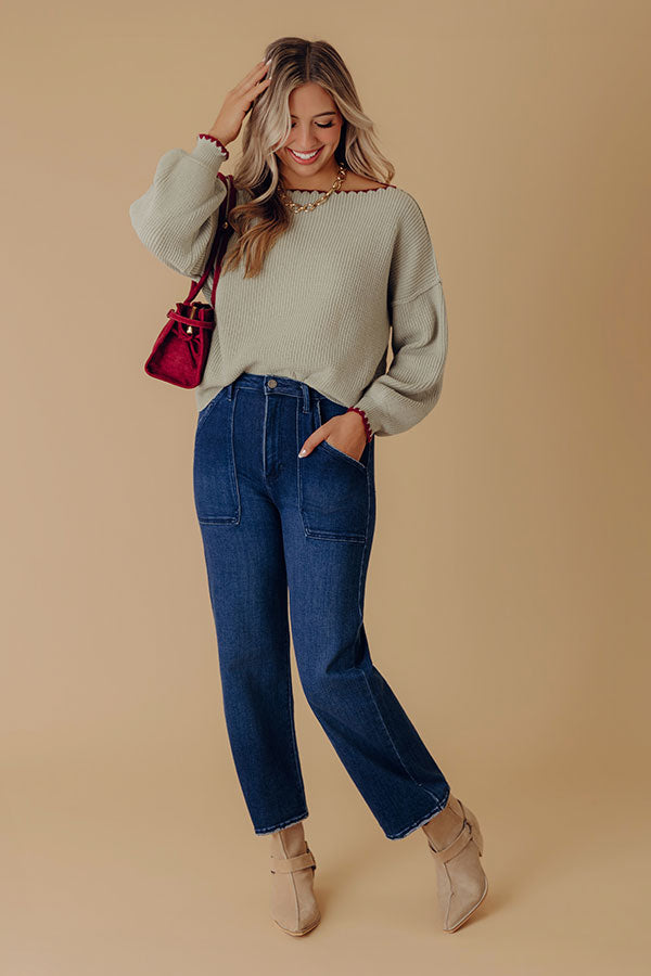 JUST USA Maeve High Waist Wide Leg Jean