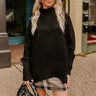 Fireside Cozy Knit Sweater in Black Image - 1