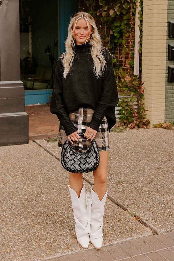 Fireside Cozy Knit Sweater in Black Image - 2
