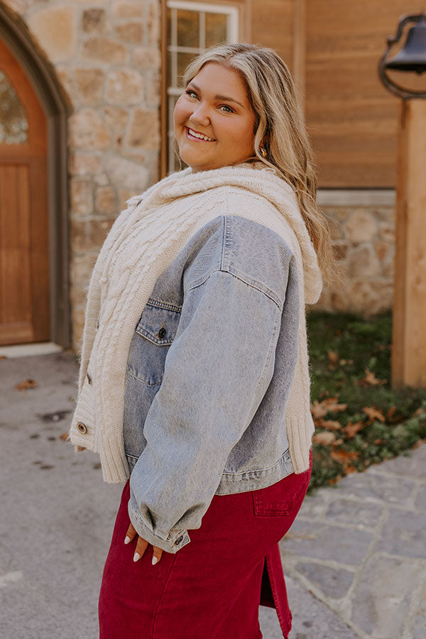 Crisp And Cozy Cable Knit Sweater Curves Image - 4
