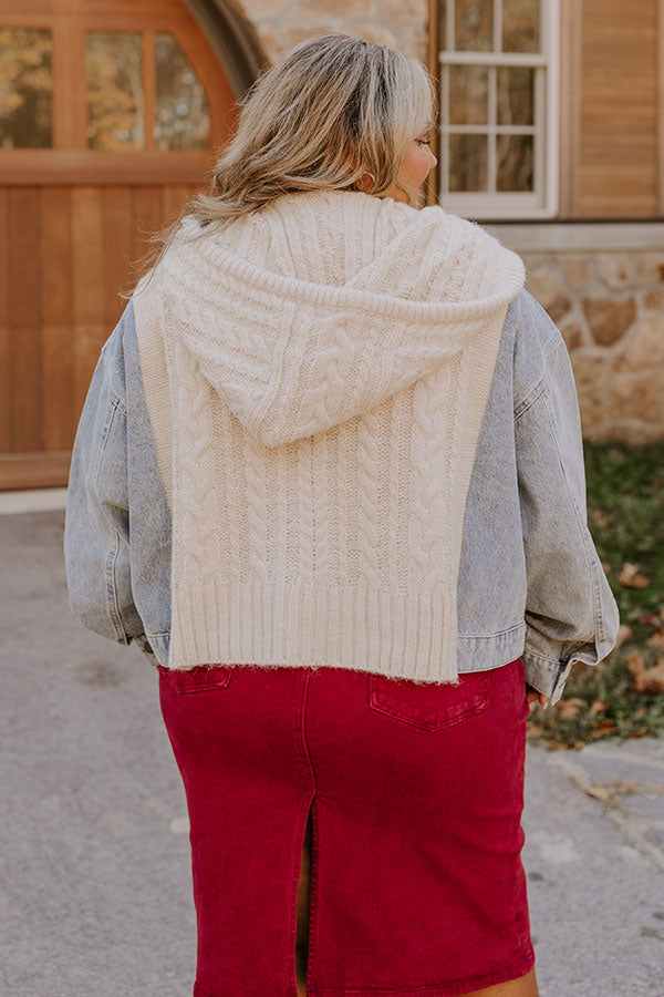 Crisp And Cozy Cable Knit Sweater Curves Image - 5
