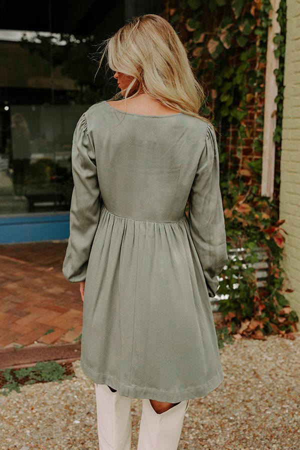 Rustic Bliss Babydoll Mini Dress Image - 5