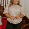 Champagne Sippin' Sequin Top Curves Image - 1