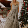 Midnight In Paris Metallic Maxi Dress Image - 1