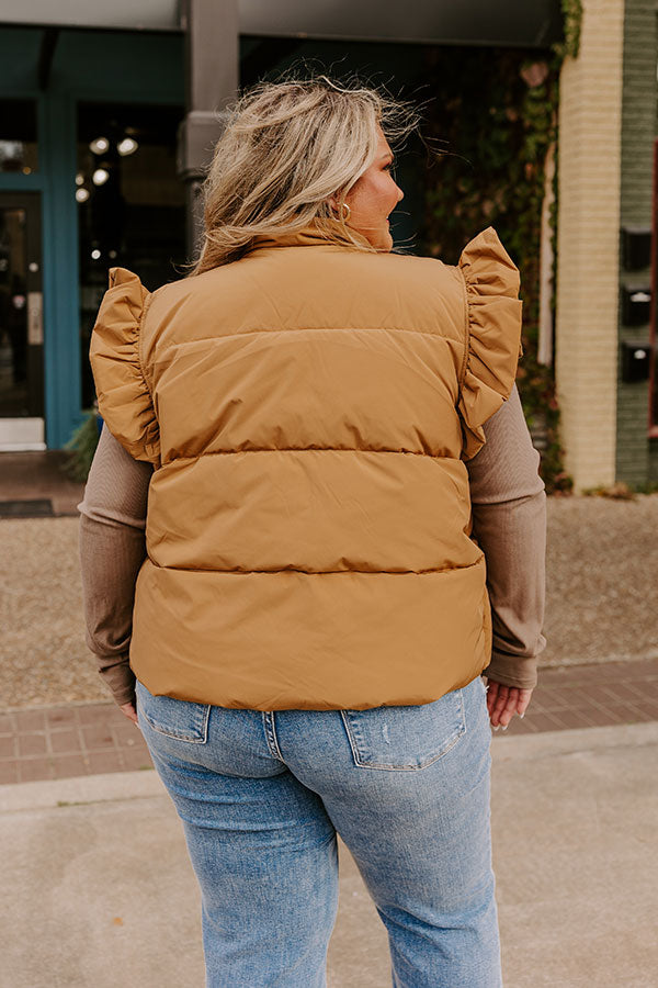 Cabin Cutie Puffer Vest Curves Image - 5
