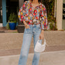Lost In A Novel Floral Top Image - 1