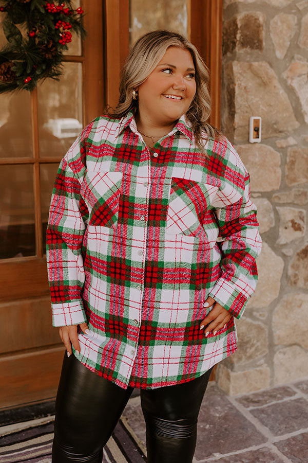 Evergreen Lane Plaid Jacket Curves Image - 2