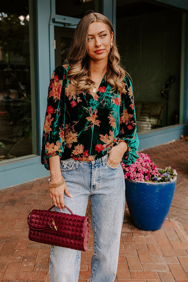 Sweet Escape Velvet Burnout Top Image - 1