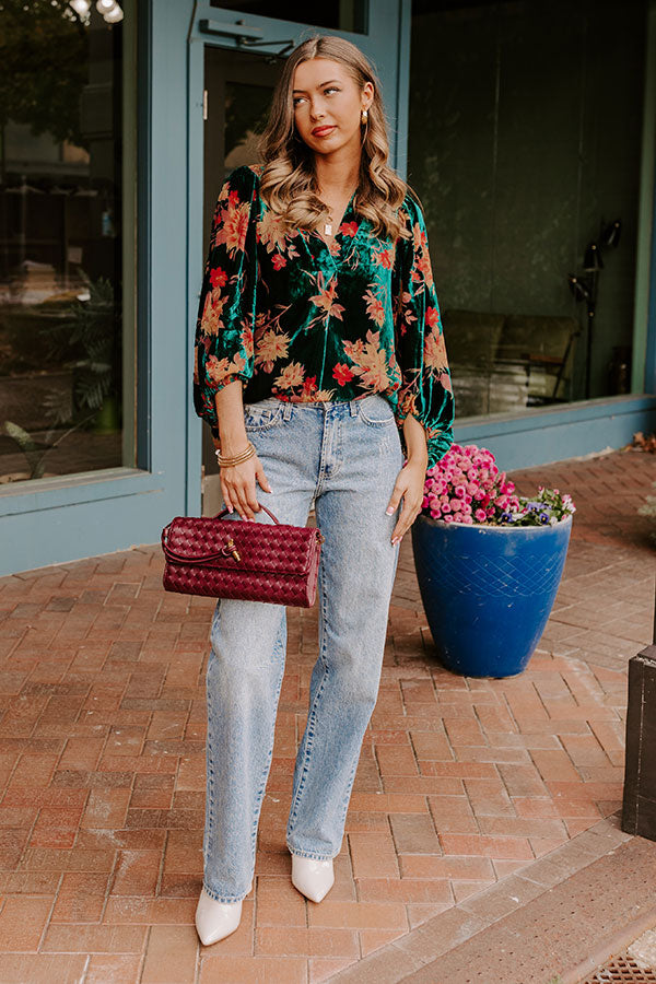 Sweet Escape Velvet Burnout Top Image - 2