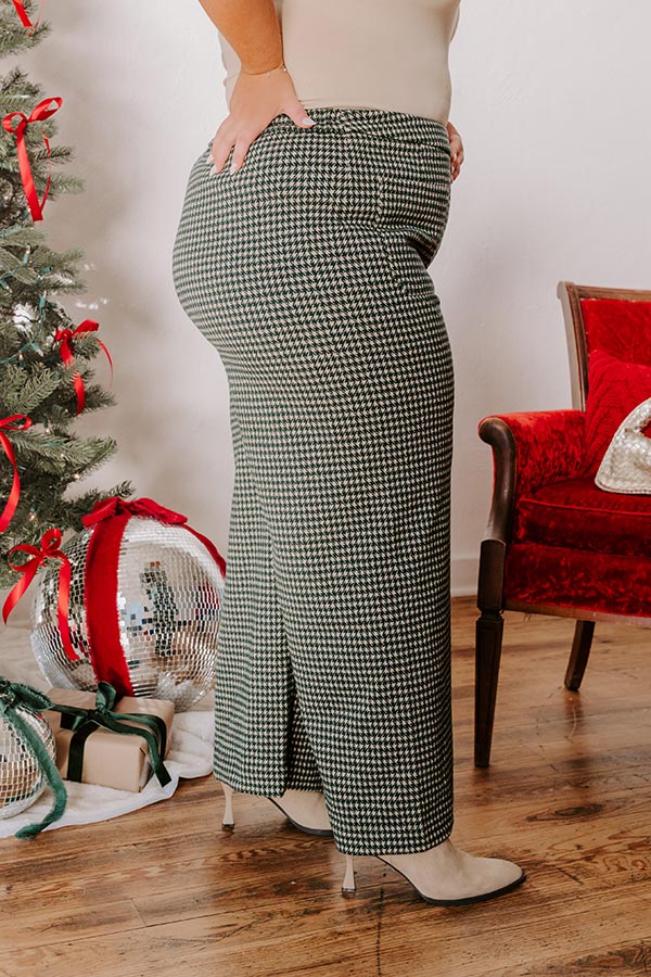The Mila High Waist Houndstooth Pants Curves Image - 5