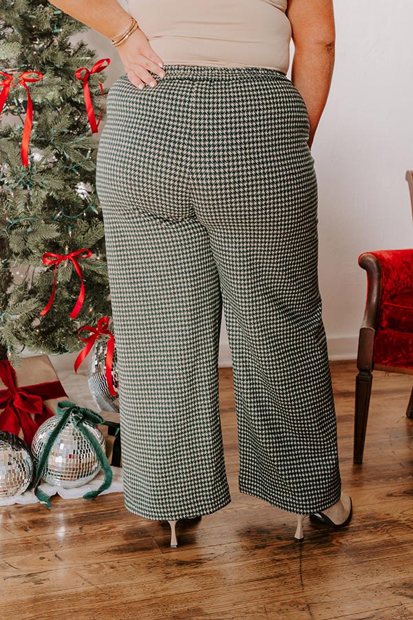 The Mila High Waist Houndstooth Pants Curves Image - 3