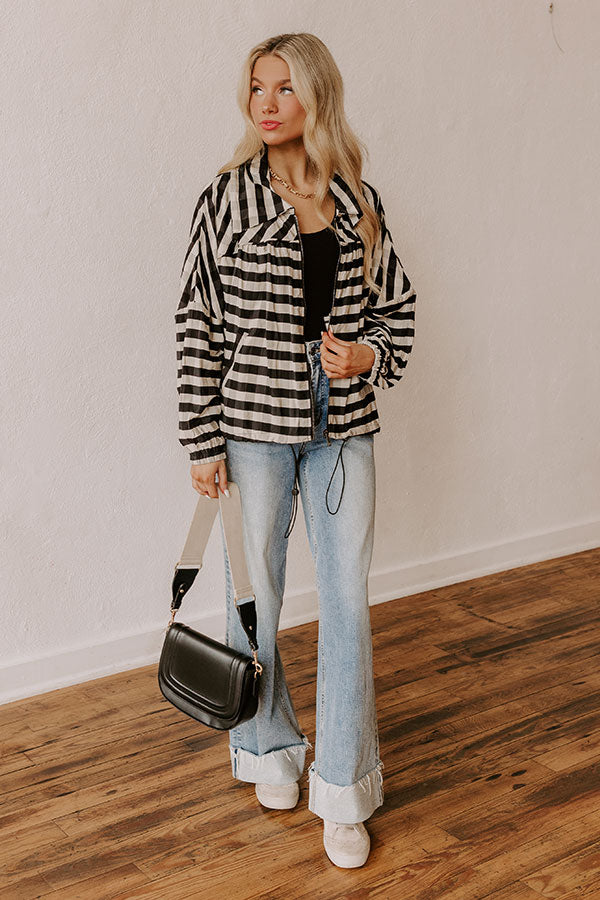 Maine Morning Stripe Lightweight Jacket Image - 1