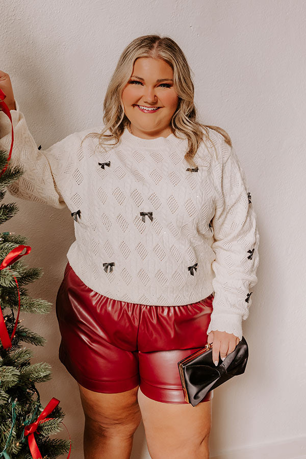 Sweet As Can Be Cable Knit Sweater Curves Image - 2