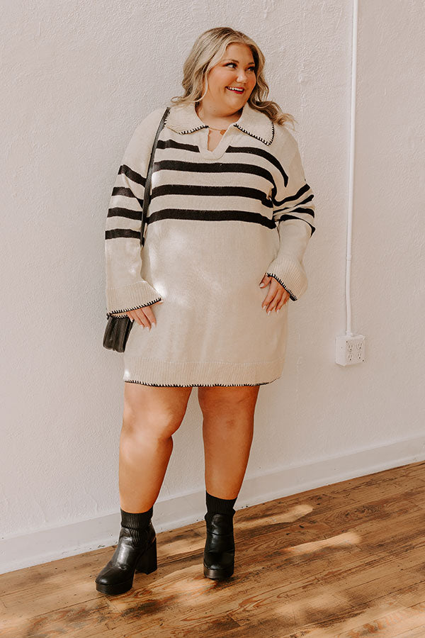 Nantucket Chill Knit Sweater Dress Curves Image - 5