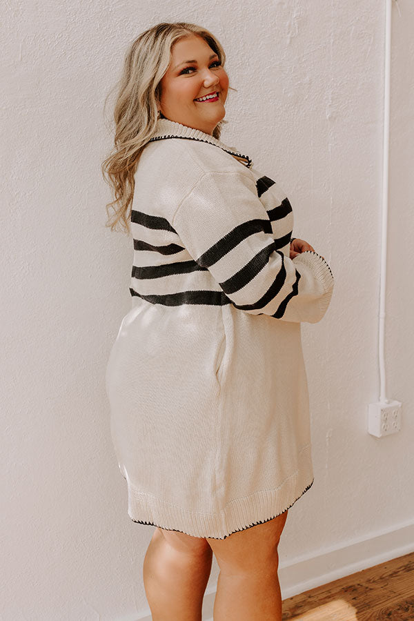 Nantucket Chill Knit Sweater Dress Curves Image - 3