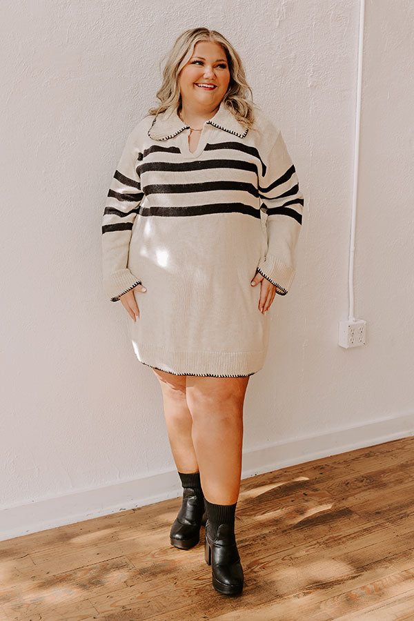 Nantucket Chill Knit Sweater Dress Curves Image - 1