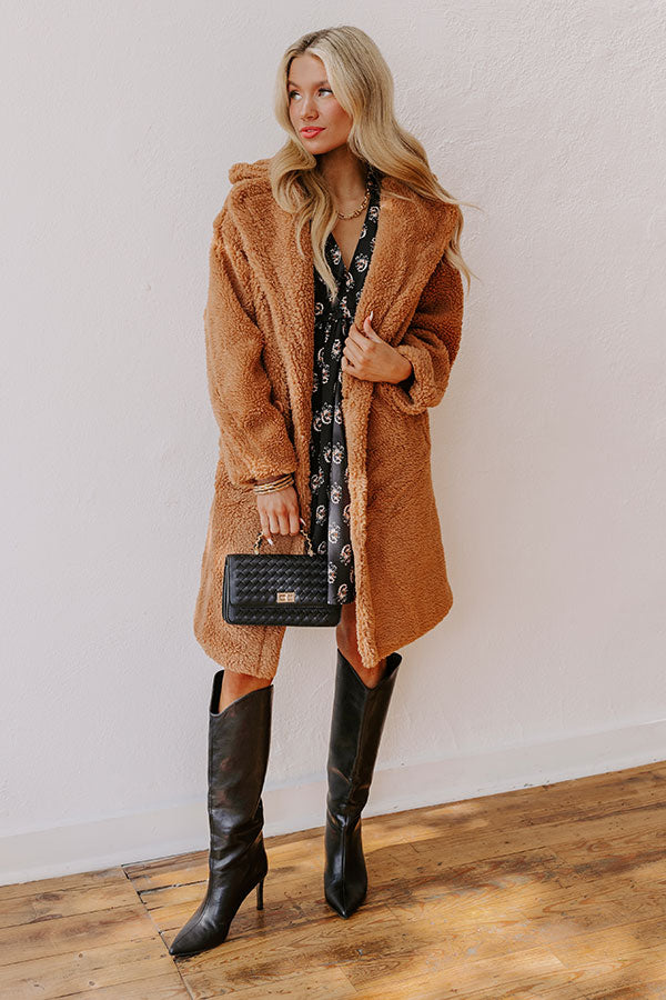 Falling For Cozy Sherpa Coat Image - 1