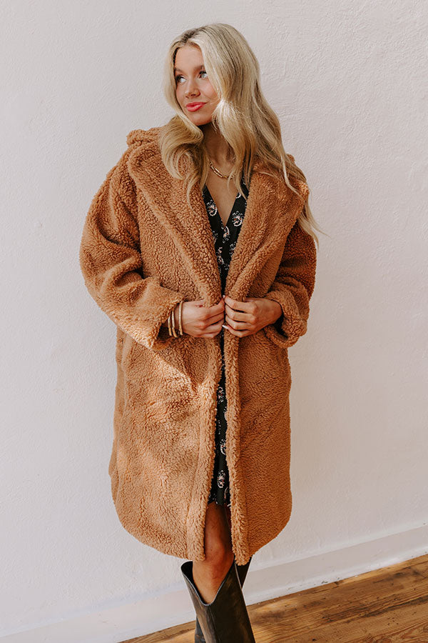 Falling For Cozy Sherpa Coat Image - 2