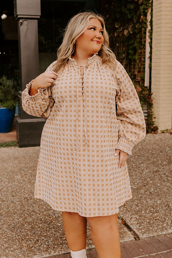 Chasing Sunsets Embroidered Mini Dress Curves Image - 5