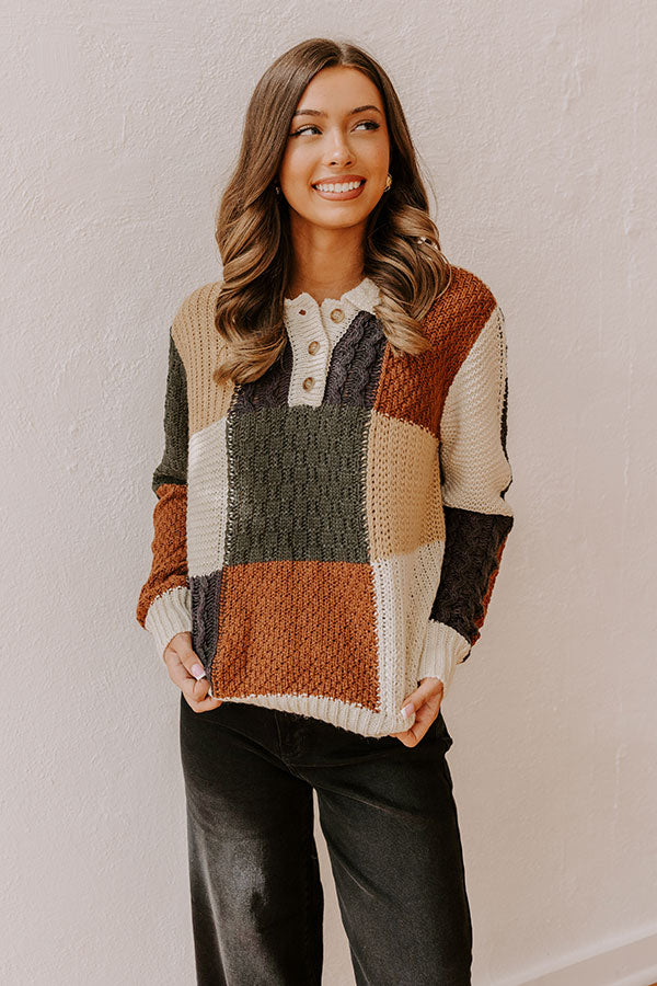 Downtown Dallas Color Block Sweater Image - 2
