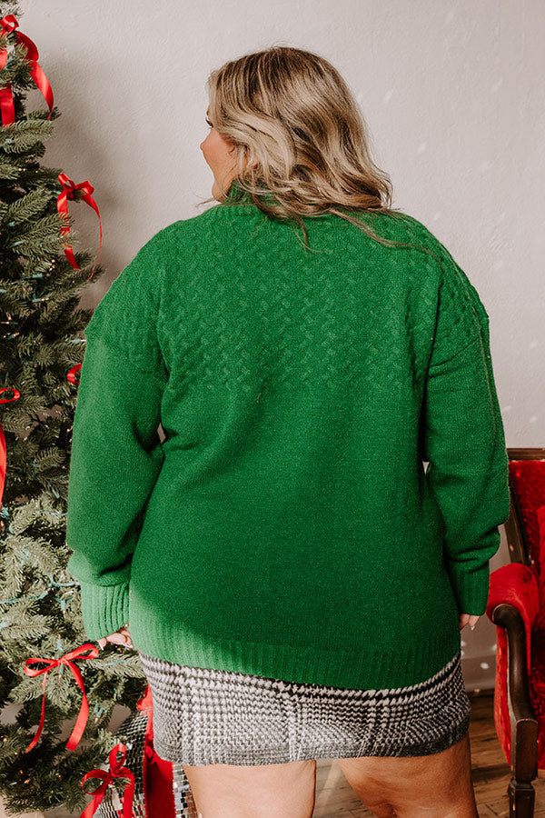 Evergreen Dreams Knit Sweater Curves Image - 4
