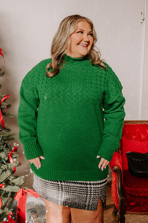 Evergreen Dreams Knit Sweater Curves Image - 3