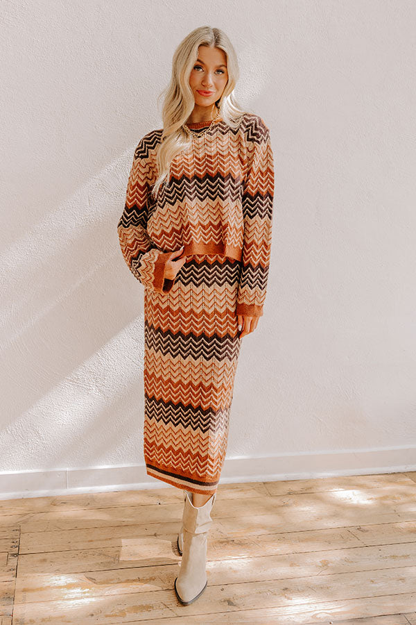 Coffee Shop Cuddles Knit Sweater Top Image - 2