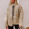 Cozy Moment Corduroy Jacket in Warm Taupe Image - 1