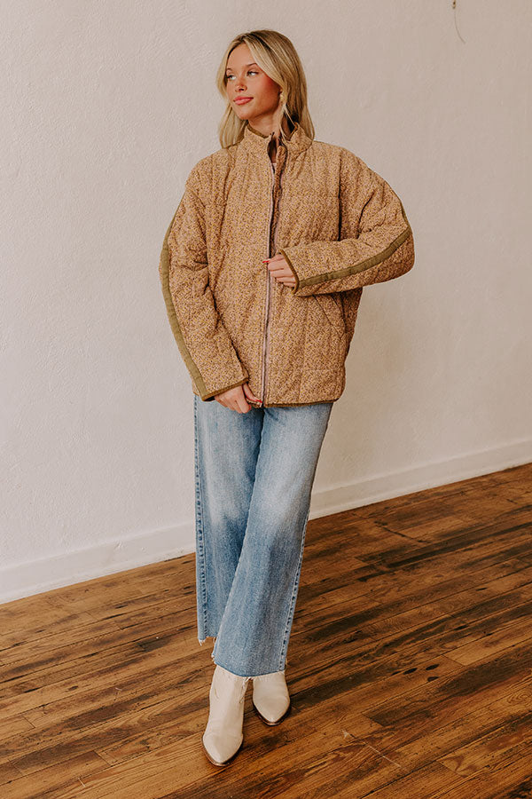 Cabin Cutie Corduroy Jacket in Blush Image - 2