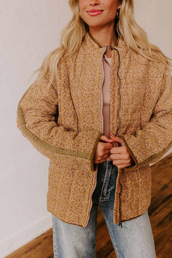 Cabin Cutie Corduroy Jacket in Blush Image - 3