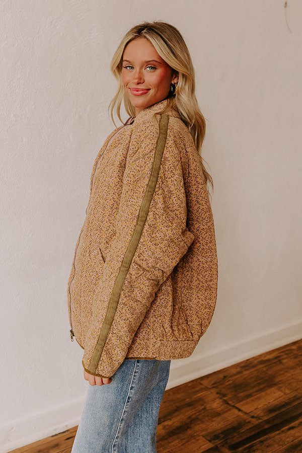 Cabin Cutie Corduroy Jacket in Blush Image - 4