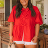 Flirty Feels Front Tie Top Curves Image - 1