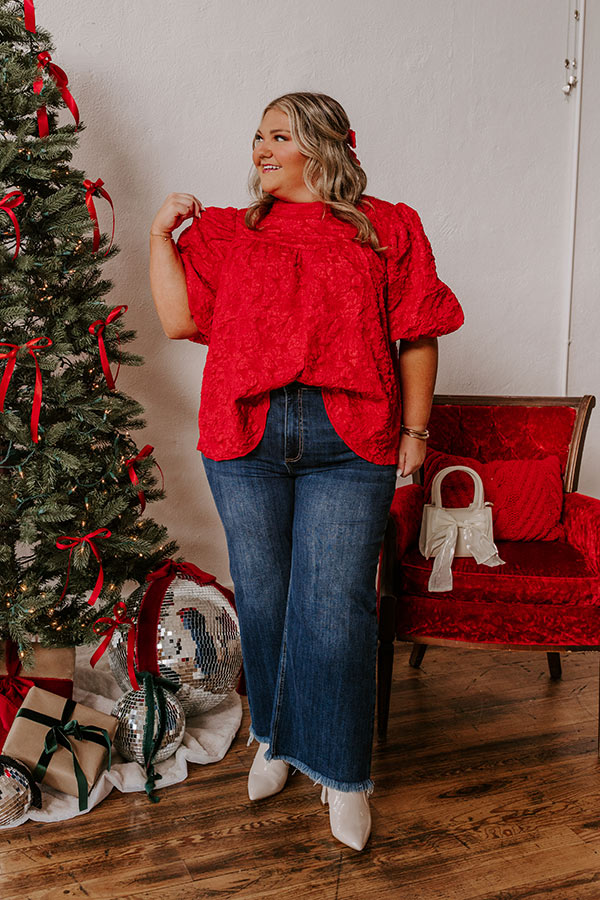 Holiday Happiness Jacquard Top Curves Image - 1