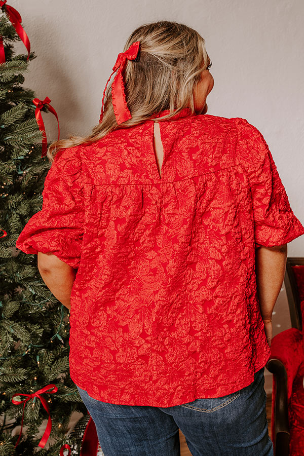 Holiday Happiness Jacquard Top Curves Image - 2