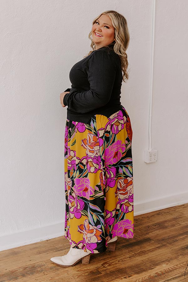 Novel Romance Floral Maxi Dress Curves Image - 4