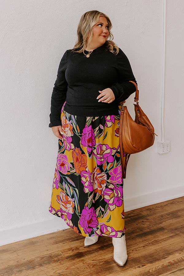 Novel Romance Floral Maxi Dress Curves Image - 1