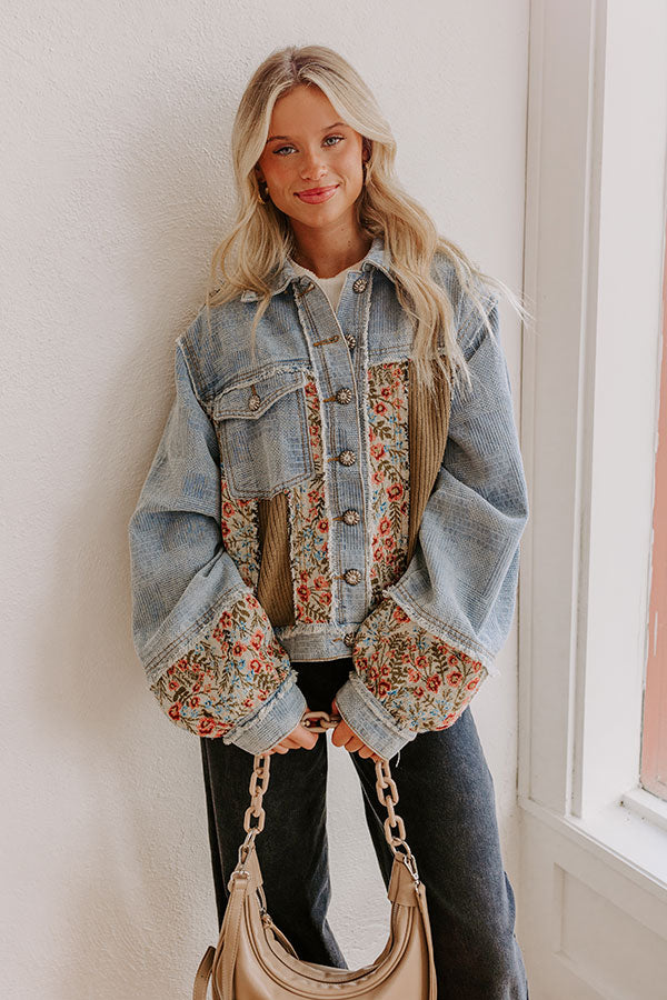 Composed Charm Lightweight Denim Jacket Image - 1